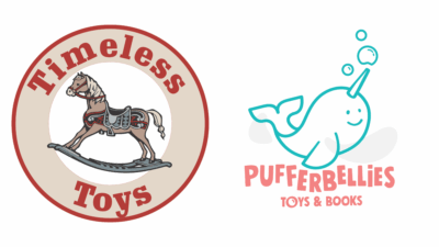 Toy Store Logos - Timeless Toys and Pufferbellies