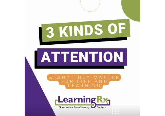 Graphic saying "3 Kinds of Attention & Why They Matter for Life and Learning"