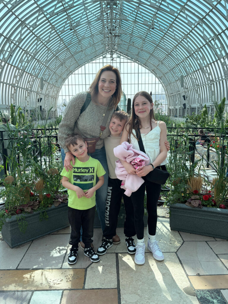 Elizabeth Ries and her family
