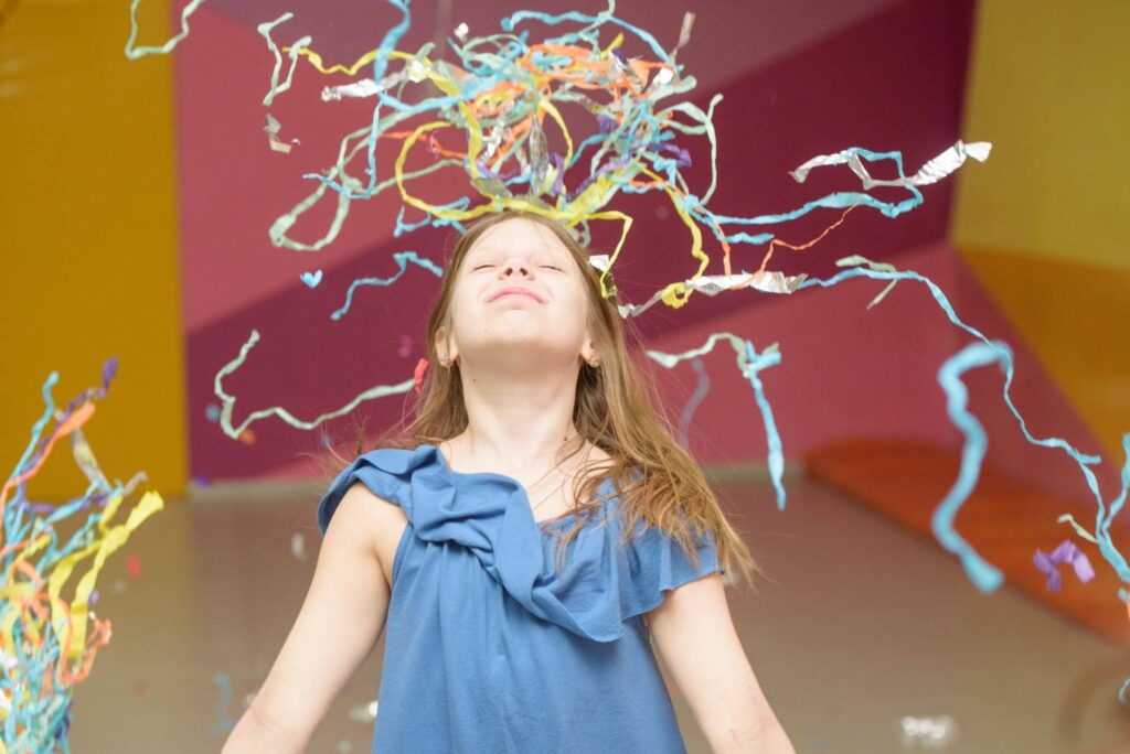 ADHD child empowered through cognitive training exercise with LearningRx Chattanooga’s brain trainer.