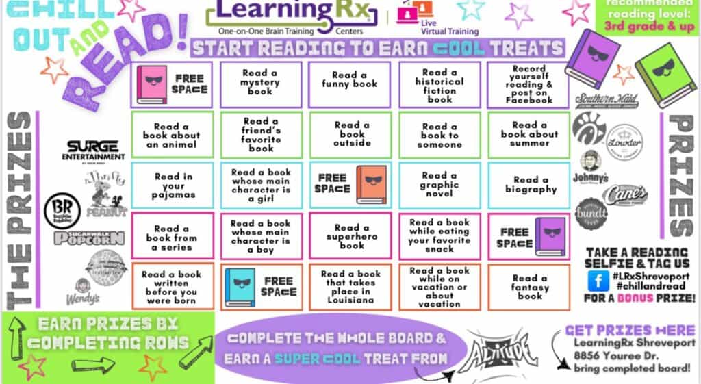 Reading Bingo Board 