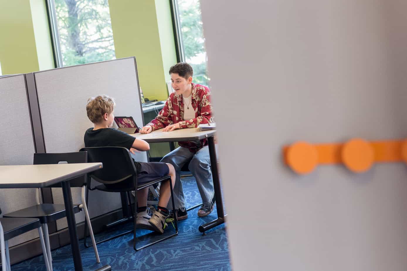 Students sitting during tutoring services in reston